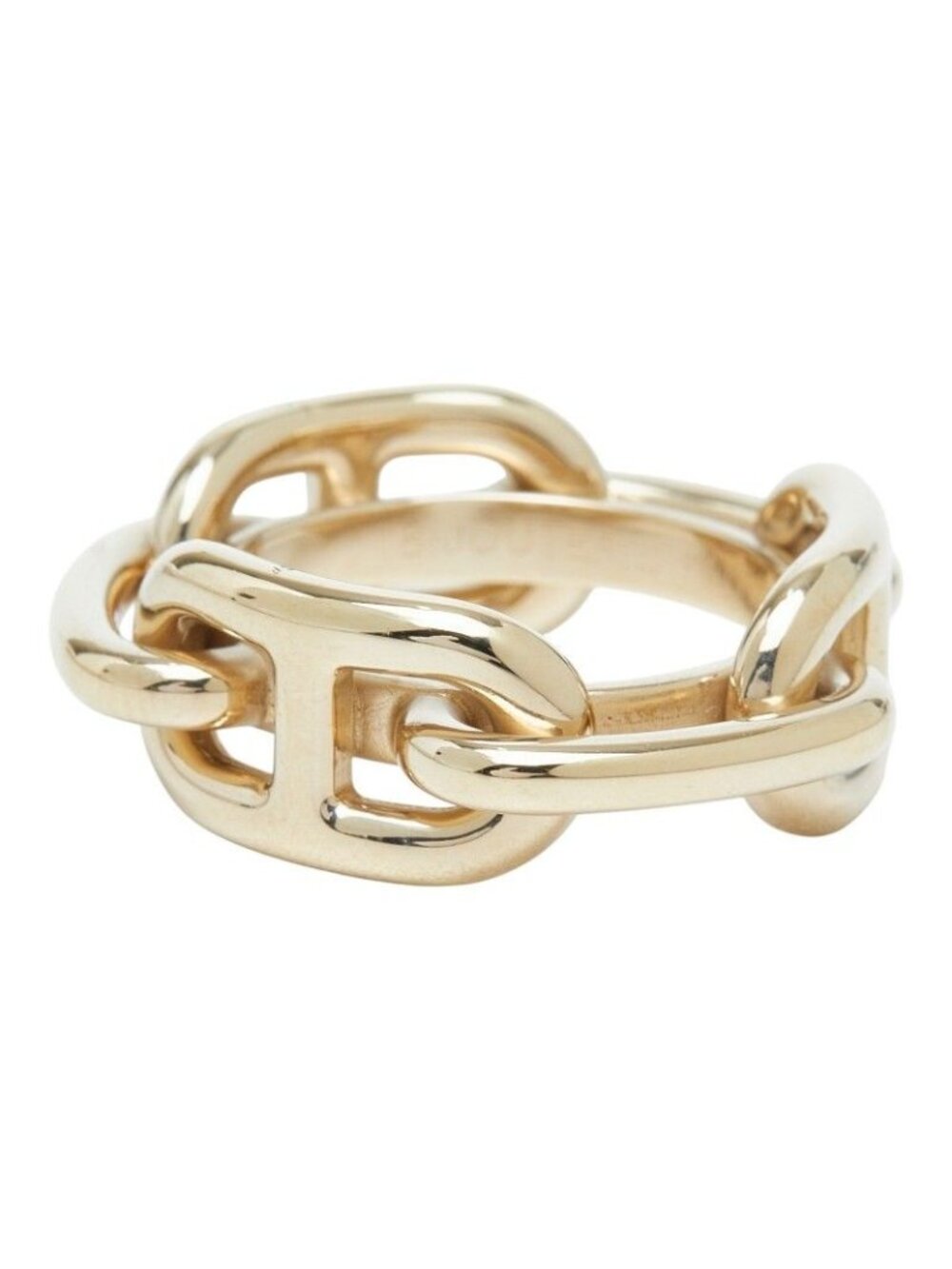 Hermes Chaine D'ancre Scarf Ring Gold Plated - Picture 3 of 6